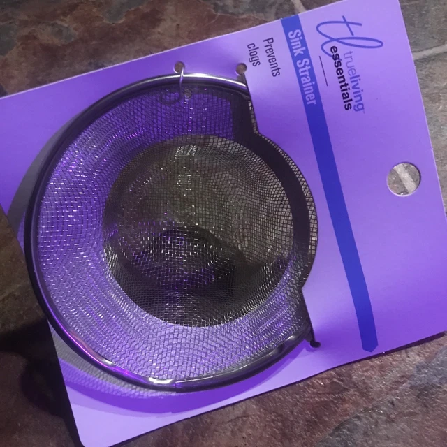 Large Sink Strainer, Steel Screen, Prevents Clogs, Deep Round Large Sink