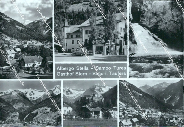 cg488 cartolina albergo stella campo tures provincia di bolzano trentino