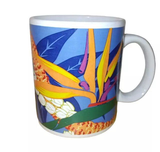 HAWAIIAN HILO HATTIE Coffee Mug  Tea Cup STORE OF HAWAII Bird of Paradise TIKI