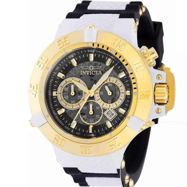 Invicta Men's Subaqua Noma III 39001 White/Black Band Chronograph Watch