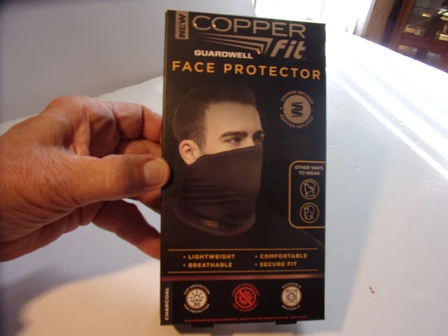 Adult Unisex Copper Fit Face Protector - Charcoal - $9 s/h