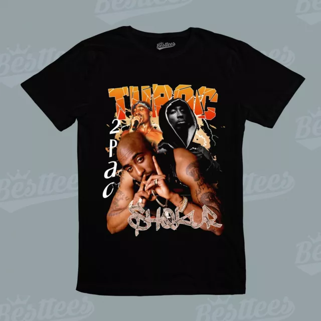 Gangster Rapper 2PAC TUPAC Shakur American HIP-HOP RAP Artist Music Band T-Shirt