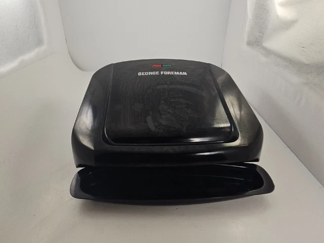 George Foreman 4-Serving Removable Plate Grill and Panini Press, Black, GRP1060B