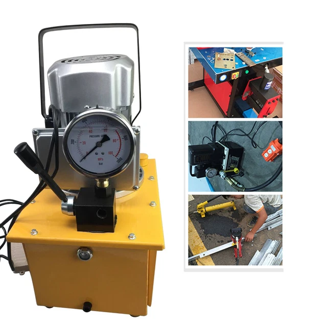 Pompa Idraulica Elettrica 750W Gruppo Idraulico 700Bar con Valvola Manuale DHL