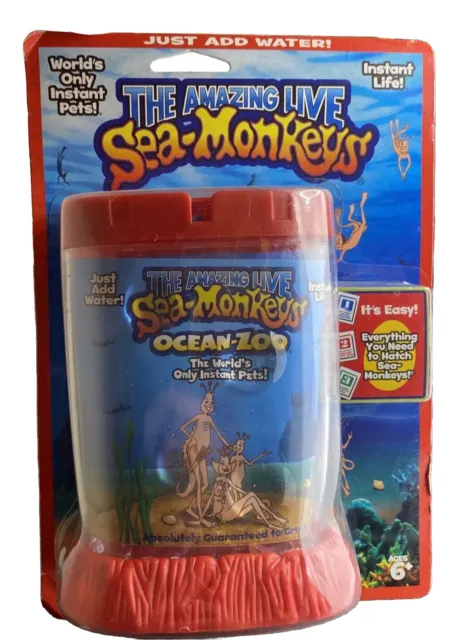 Amazing Live Sea Monkey's Ocean Zoo - Red - Brand New Ages 6+ Just Add Water!