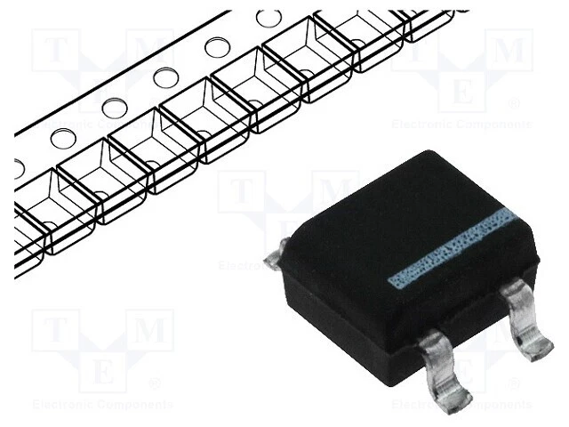 2X GBK8M Einphasen Brückengleichrichter : 1000V If: 8A Ifsm: 175A DC