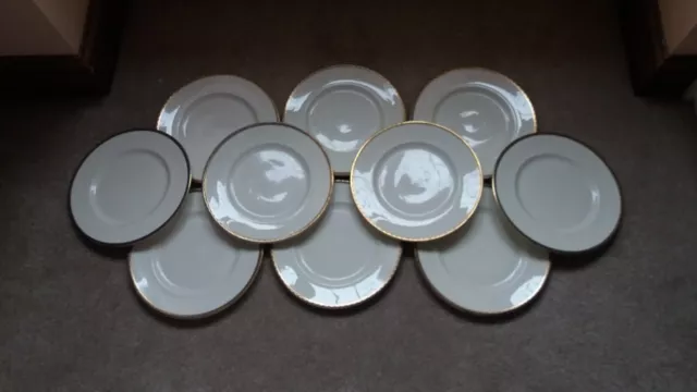 Minton St James - 10 x Dinner Plate  - 10  plates for price of two.  WORN GILD