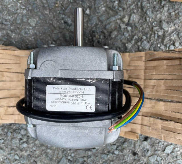 Pole Star 84 Range 230V 20W Shaded Pole Refrigeration Fan Motor 20 Watt 84FS20-1