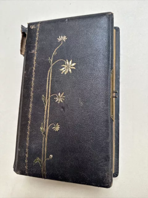 altes Fotoalbum für CDV KAB Fotos Fotografien um 1880 Album Fotos leer