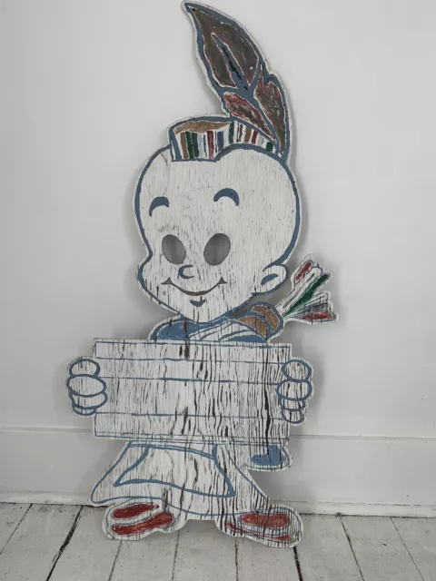 Rare Vintage Tommy Mohawk Carpets Wood Cutout