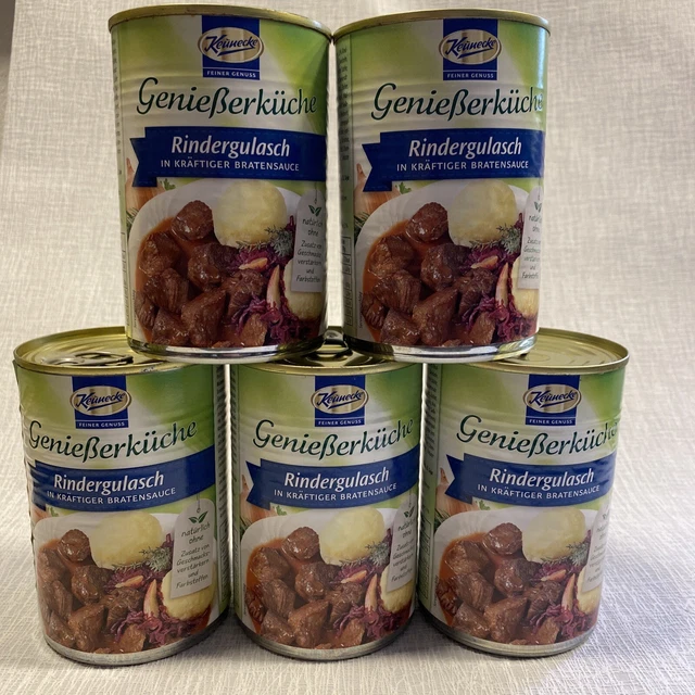 5x gulasch di manzo Keunecke in salsa arrosto potente 5x 400 g prodotto orientale