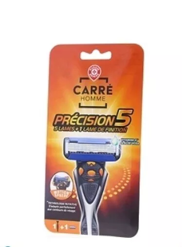 Pack 2 CARRÉ HOMME PRÉCISION 5   RASOIRS ( MANCHES + RECHARGES 5 LAMES