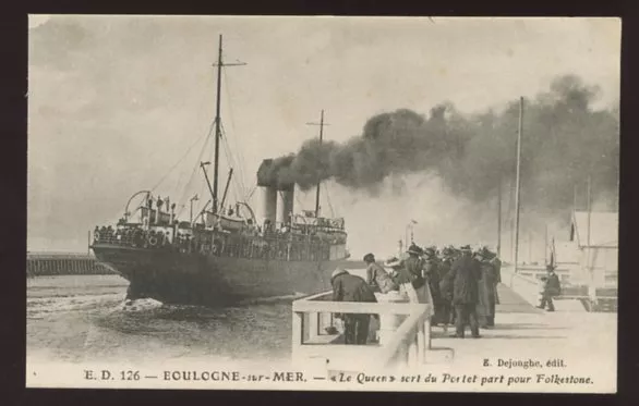 Frankreich Pas-de-Calais BOULOGNE-SUR-MER Dampfer Le Queen PPC