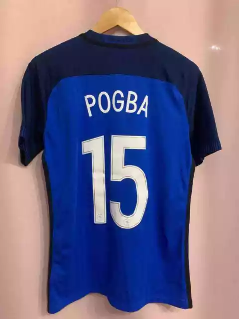 France National Team 2018 Player Issue Home Football Shirt Jersey Paul Pogba #15