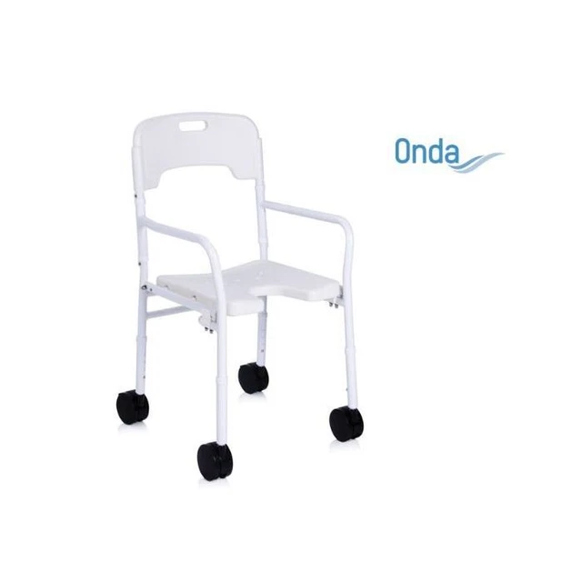 Flash Furniture HERCULES Sedia Pieghevole In Resina Bianca – Portata 453 Kg, Seduta A Doghe Per Esterno/Interno