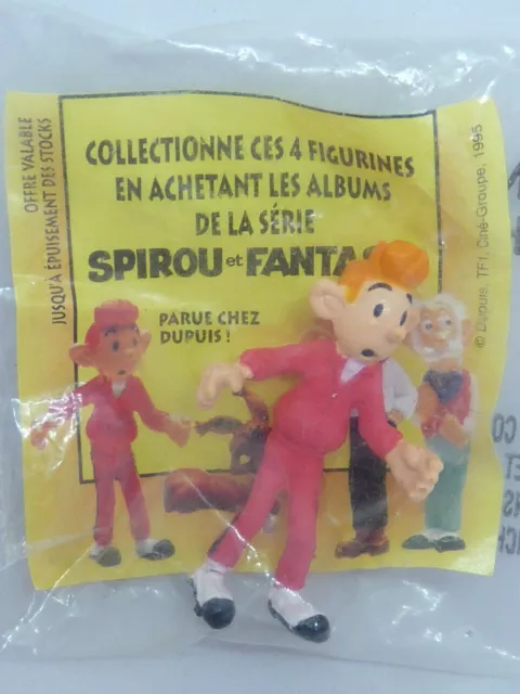 Ancienne Mini Figurine 4 Cm Plastique Bande Dessinnee* Spirou