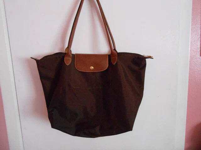 Longchamp Le Pliage 1899 Nylon Tote Bag Large Brown