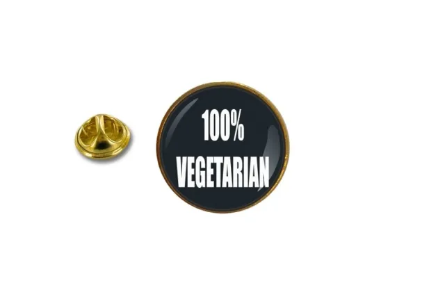 pin badge button pins Anstecknadel sammler 100% vegetarian vegetarier