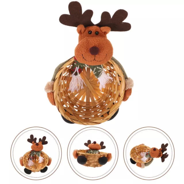 Countertop Pantry Baskets Christmas Snowmanornament Candy Elk 2