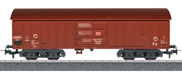 Wagon Marchandises Couvert GS 210 Märklin H0 - Époque IV, échelle 1:87, Couleur Marron