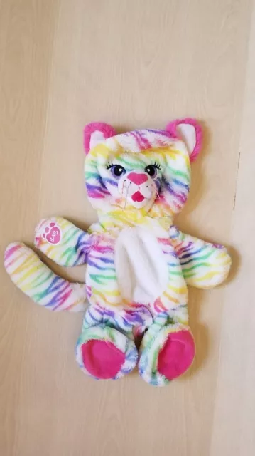 Lisa Frank style Plush Blanket Rainbow Tiger 59.1 X 51.1