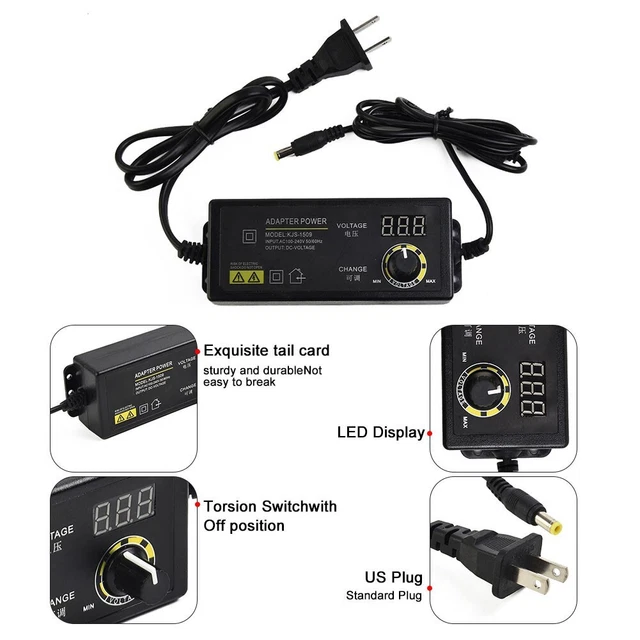 Dc Netzteil Schalter Adapter Kit Motor Geschwindigkeit Kontroll- Set Spannung