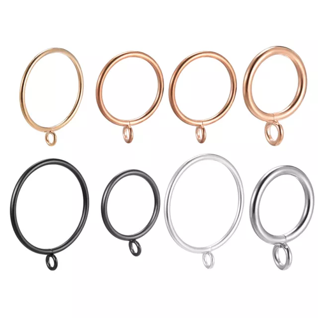 Curtain Rings Metal Drapery Ring for Curtain Rods 16 Pcs