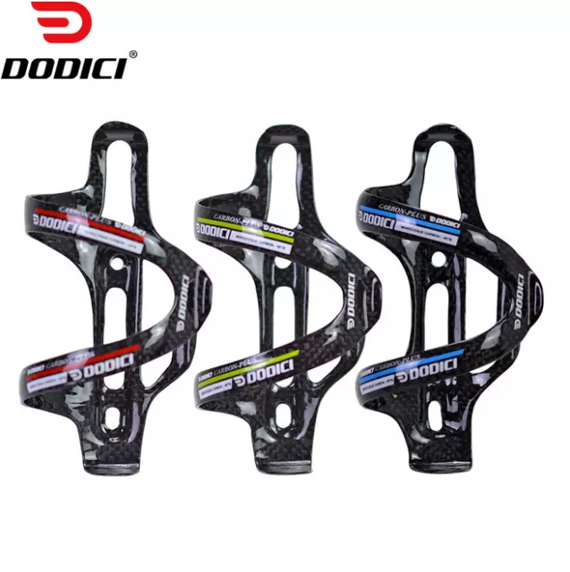 DODICI 3K Gloss Carbon Fiber Bottle Cage Road Bicycle Water Cup Holder Cycling