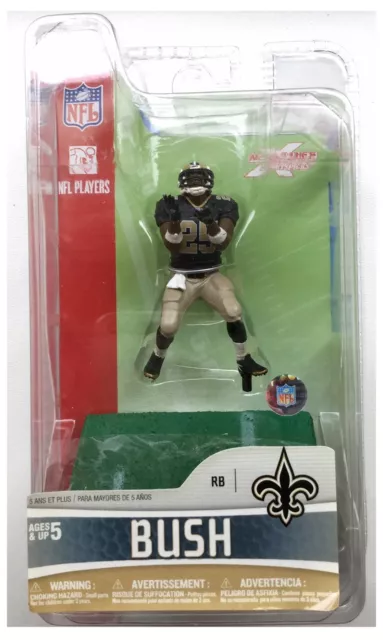 Reggie Bush New Orleans Saints NFL McFarlane Black Jersey 3" Action Figure