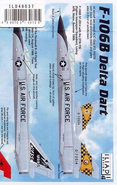 Iliad Design Il48-037 1/48 F-106B Delta Dirt