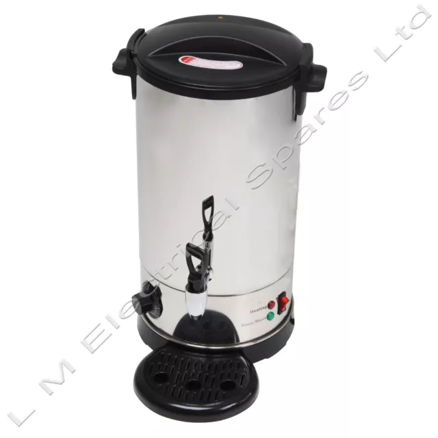 9 Litre Stainless Steel Catering Urn Hot Water Tea Urn 1500W Water Heater