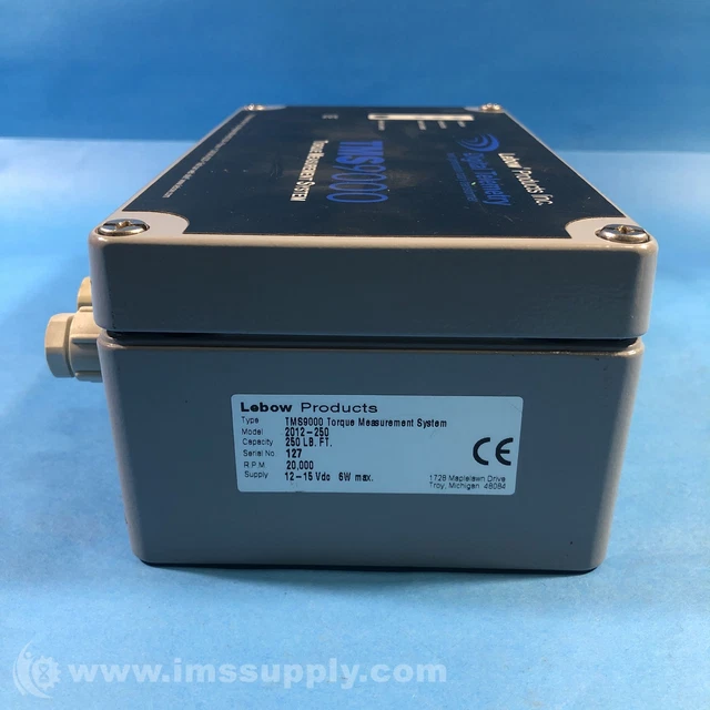Lebow Products Inc 2012-250 TMS9000 Torque Measurement System USIP