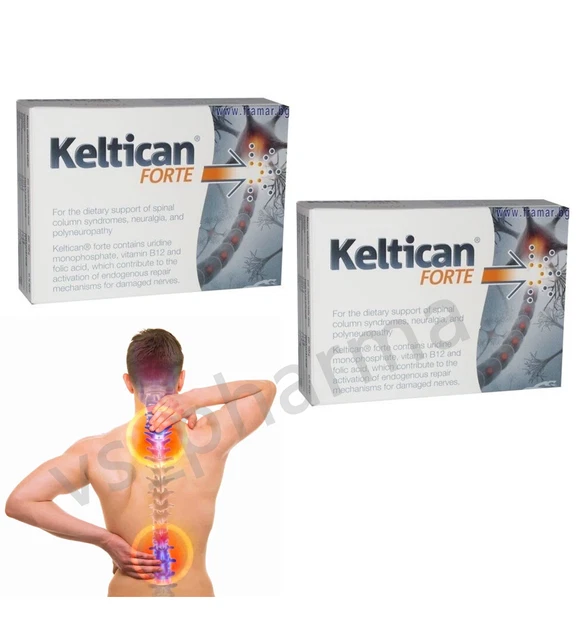 2 cajas Keltican forte - para síndromes espinales, neuralgia