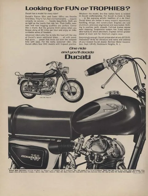 Looking for fun or trophies? Ducati Monza 250 Motorcycle ad 165 L