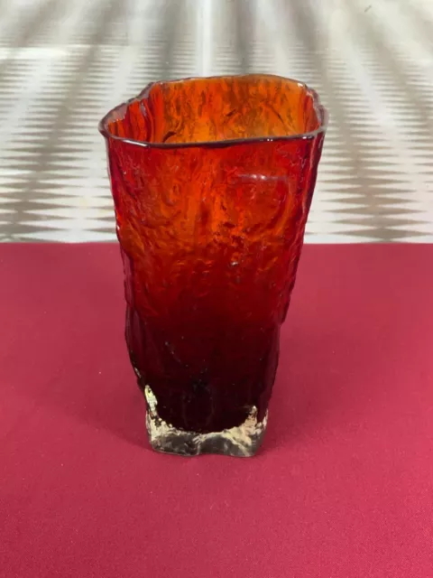 SEHR SCHÖNE VASE AUS GLAS HANDARBEIT KÜNSTLERGLAS 950g 20,5cm HOCH