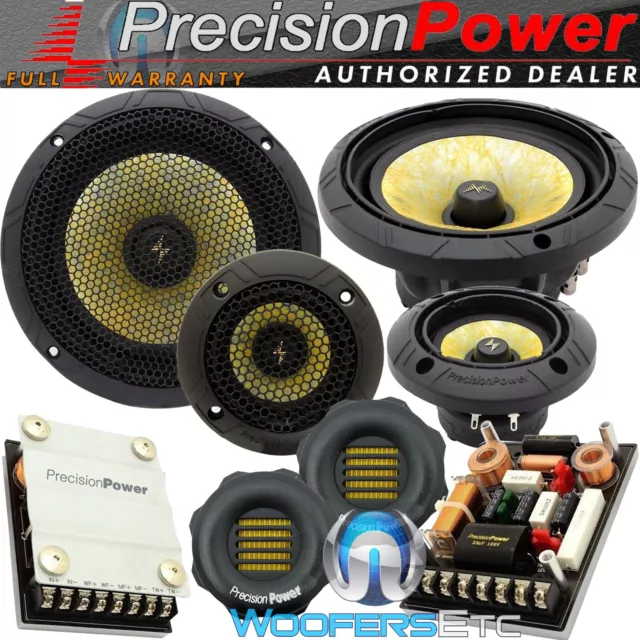 Precision Power P.65C3 Ppi 6.5" 400W 3Way Component Speakers Crossovers Tweeters