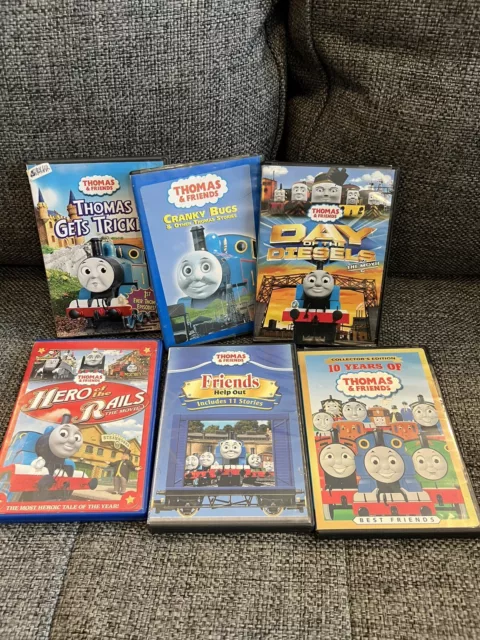 Thomas & Friends DVD Lot Of 6 Thomas The Train