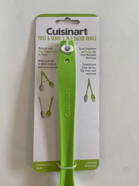 Brand New Cuisinart Set Of Toss & Serve 2-in1 Salad Tongs