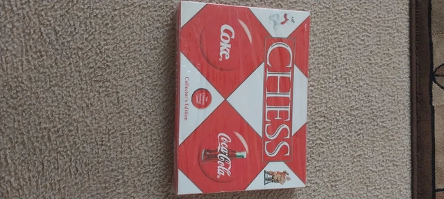 Coca Cola Coke Chess Set Game Collector's Edition 2002 Holiday Christmas Sealed