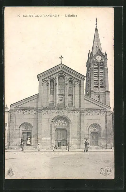 CPA Saint-Leu-Taverny, the Church