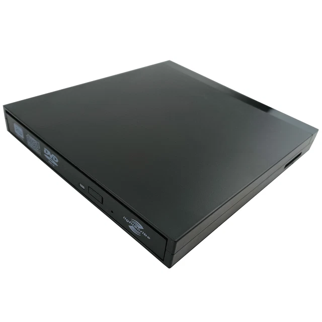 USB 3.0 External LightScribe DVD Burner Player Drive CD Writer SD Card Reader