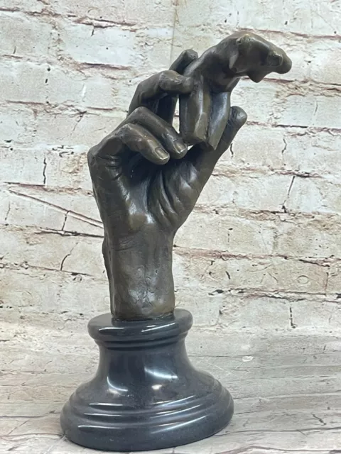 The Mano De Rodin Bronce Caliente Reparto Escultura Figura Estatua Venta