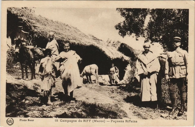 CPA AK MAROC Campagne du RIFF Paysans RIFFains Flandrin (38303)