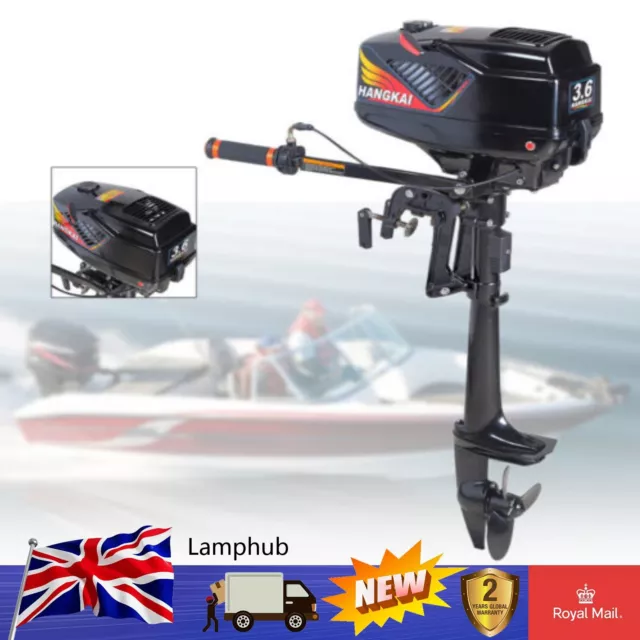 HANGKAI OUTBOARD GASOLINE Engine 3.6HP 2-Stroke Fishing Boat Engine Water  Cooled CDI £260.43 - PicClick UK