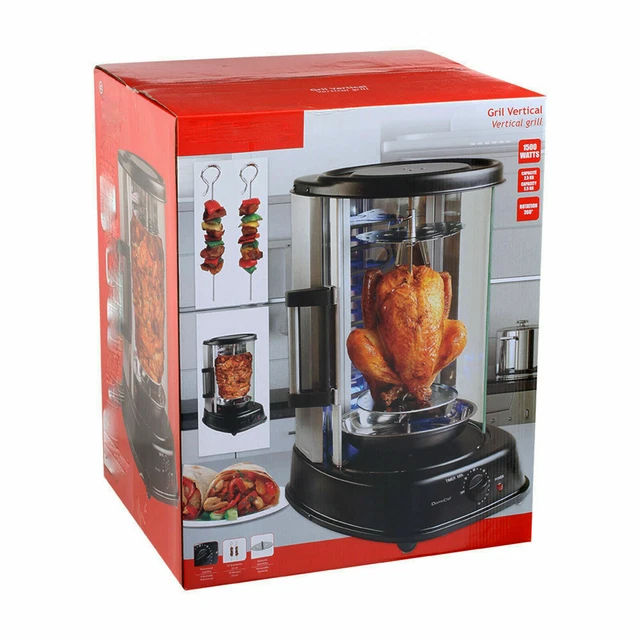 Grill Four Vertical Rotisserie Poulet Viande Kebab Brochettes Rotation 360º... 5