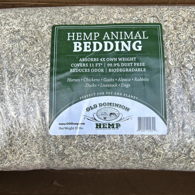33lbs Hemp Animal Bedding for Chickens Rabbits Horses Reptiles Ferrets Hamster 33lbs Hemp Animal Bedding for Chickens Rabbits Horses Reptiles Ferrets Hamster