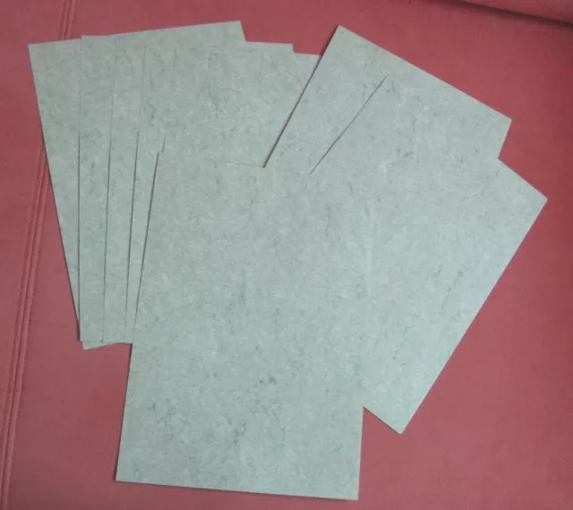 20 Blatt 100g-Papier DIN A4 grün marmoriert Briefpapier f. Einladungen Urkunden