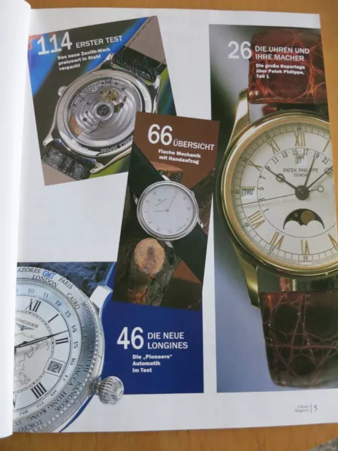 Uhren-Magazin Nr. 5 1995 - Patek Philippe, Zenith, Longines, Fila, Militäruhr en 3