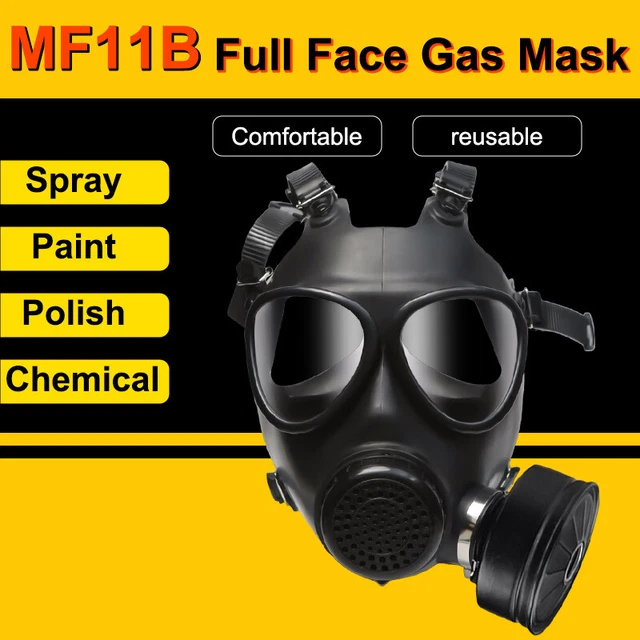 Vintage Soviet Russian USSR Military PMG Gas Mask Chemical Respirator MF11B NEW