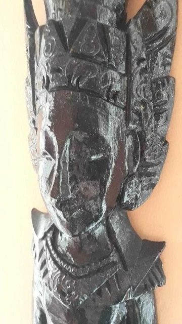 Wooden Hand Carved Giant Shiva Statue Wall Home Decorative  Hinduism  1 Meter